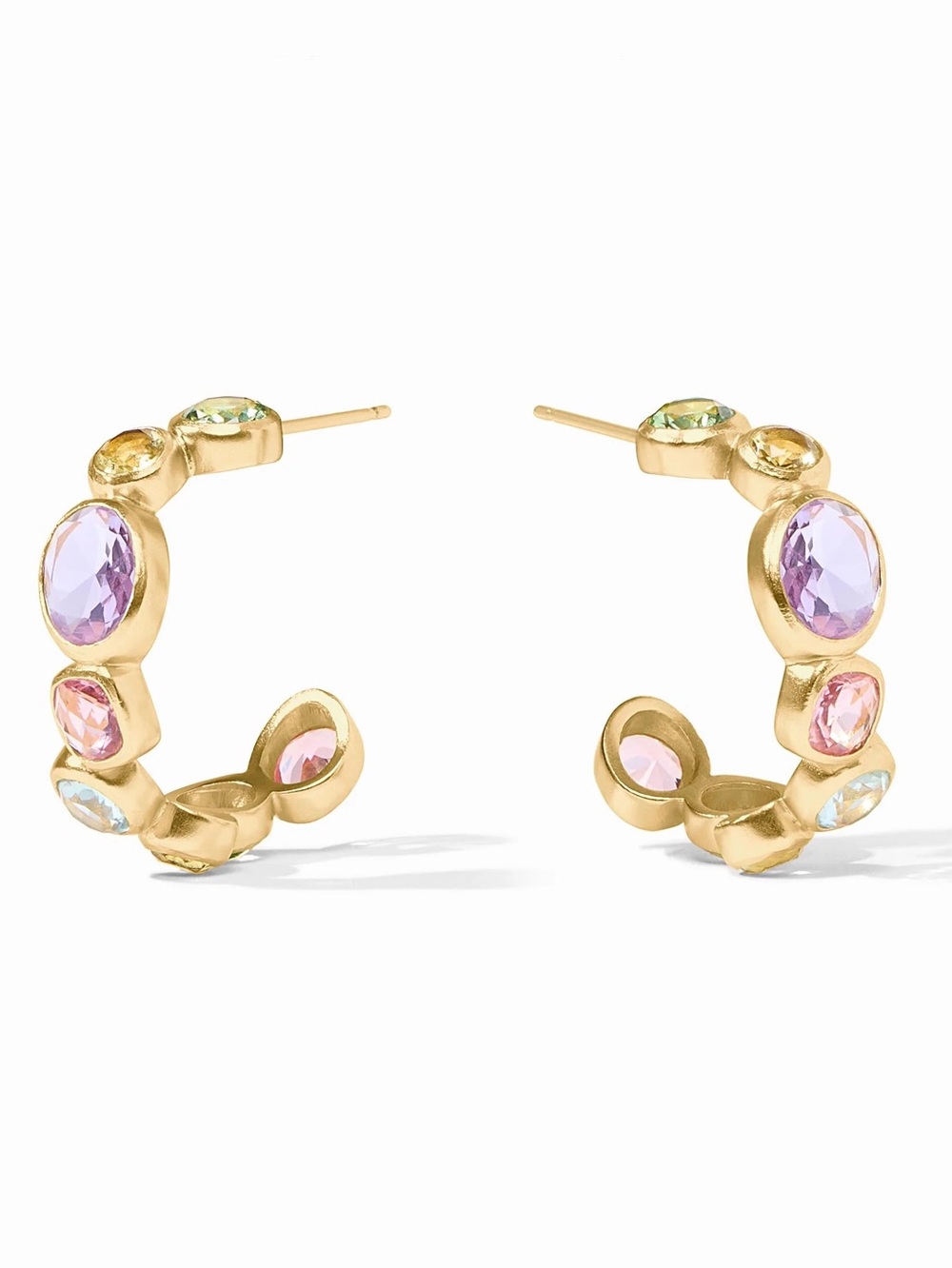 NWOT Julie Vos Kaleidoscopes Gemstone Hoop Earring